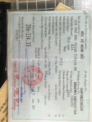 Xe Kia Cerato 1.6 AT 2011